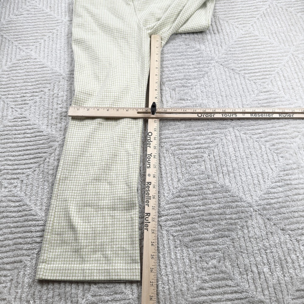 Ecru Pants Womens S Check Knit Stretch Quiet Luxury Old Money Spring Resort - Picture 4 of 14